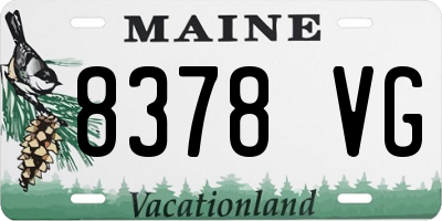 ME license plate 8378VG