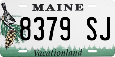 ME license plate 8379SJ