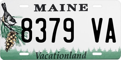 ME license plate 8379VA