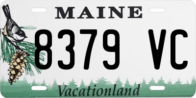 ME license plate 8379VC