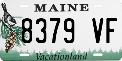 ME license plate 8379VF