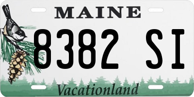 ME license plate 8382SI