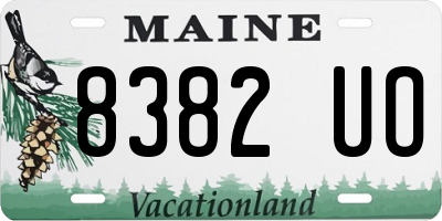 ME license plate 8382UO