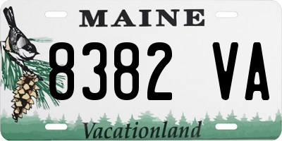 ME license plate 8382VA