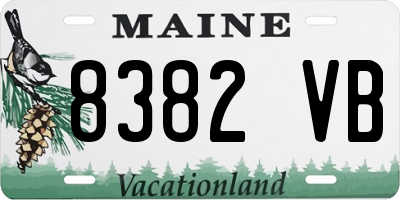 ME license plate 8382VB