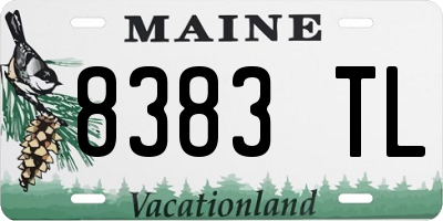 ME license plate 8383TL
