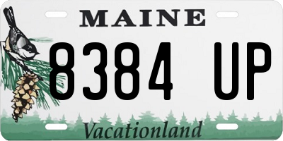 ME license plate 8384UP