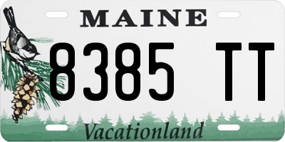 ME license plate 8385TT