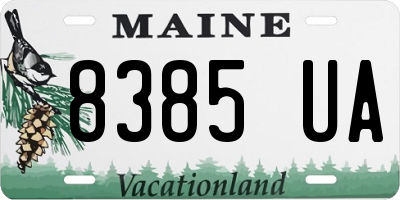 ME license plate 8385UA