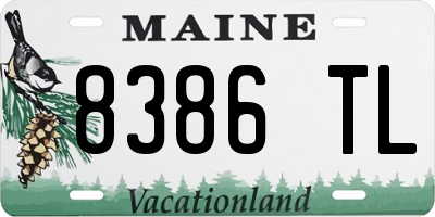 ME license plate 8386TL