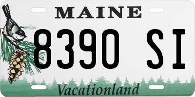 ME license plate 8390SI