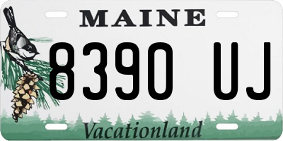 ME license plate 8390UJ