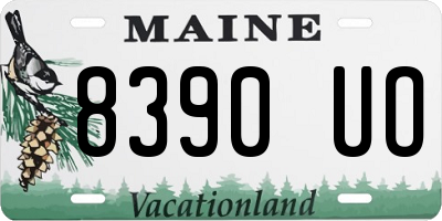 ME license plate 8390UO