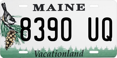 ME license plate 8390UQ