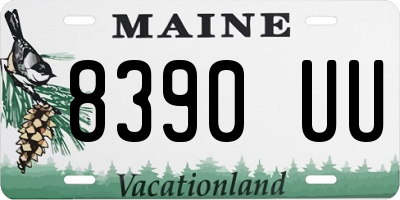 ME license plate 8390UU