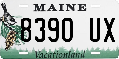 ME license plate 8390UX