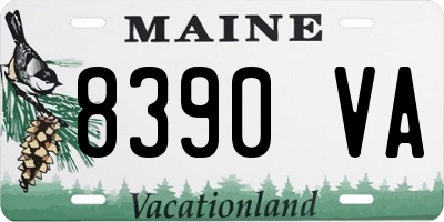 ME license plate 8390VA