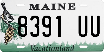 ME license plate 8391UU