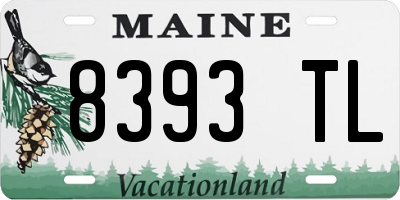 ME license plate 8393TL