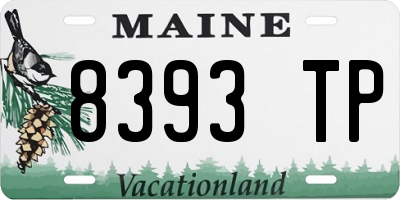 ME license plate 8393TP