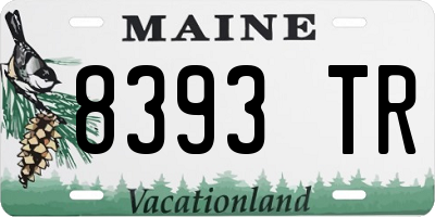 ME license plate 8393TR