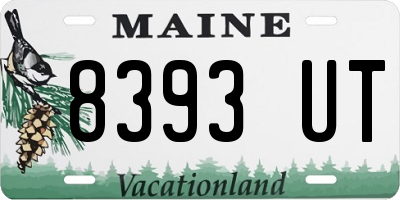 ME license plate 8393UT