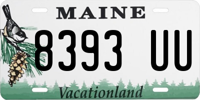 ME license plate 8393UU