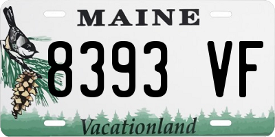 ME license plate 8393VF