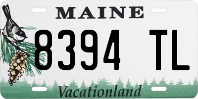 ME license plate 8394TL
