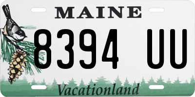 ME license plate 8394UU