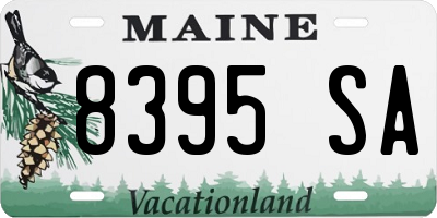 ME license plate 8395SA