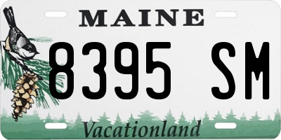 ME license plate 8395SM