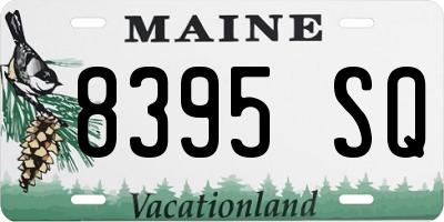ME license plate 8395SQ