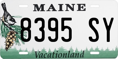 ME license plate 8395SY