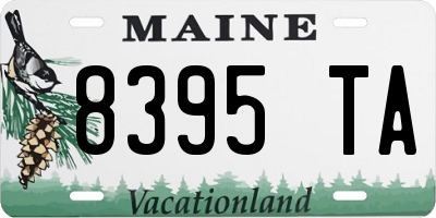 ME license plate 8395TA