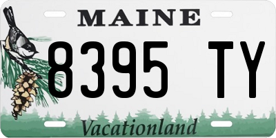 ME license plate 8395TY