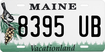 ME license plate 8395UB