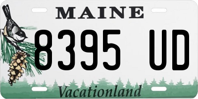 ME license plate 8395UD