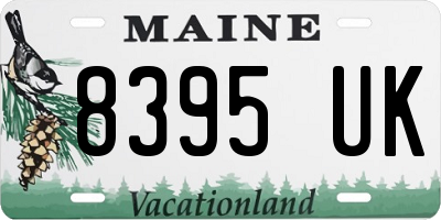 ME license plate 8395UK