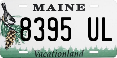 ME license plate 8395UL