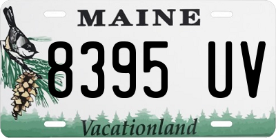 ME license plate 8395UV