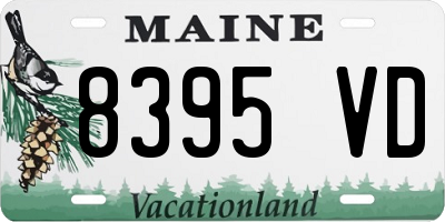 ME license plate 8395VD