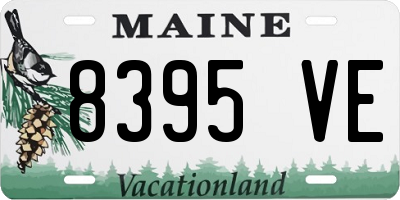 ME license plate 8395VE