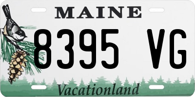 ME license plate 8395VG