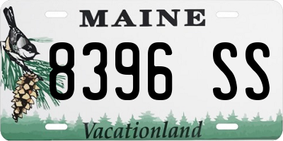 ME license plate 8396SS