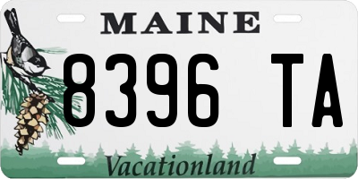 ME license plate 8396TA