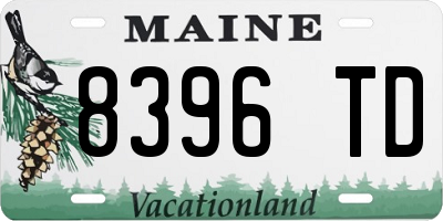 ME license plate 8396TD