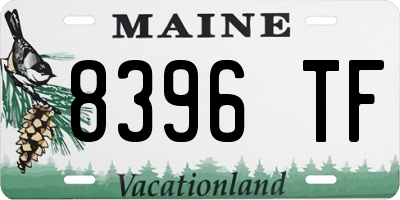 ME license plate 8396TF