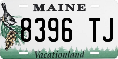 ME license plate 8396TJ