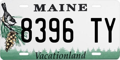ME license plate 8396TY